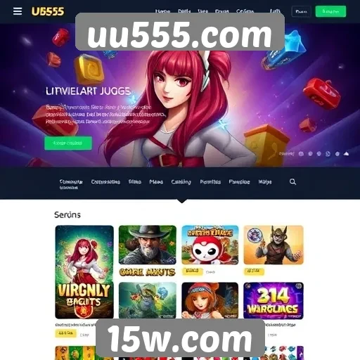 Desempenho móvel do site de jogos uu555.com