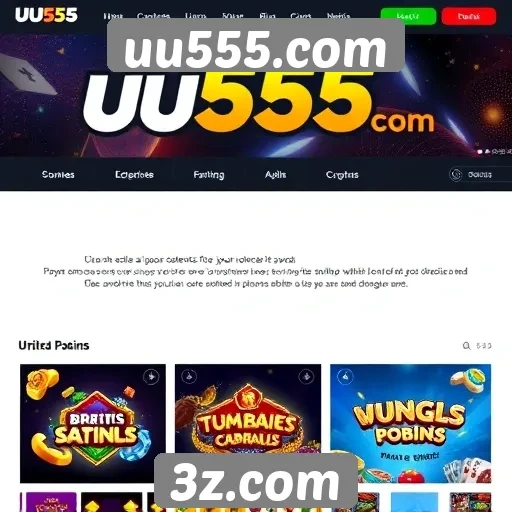Experiência do usuário no site de jogos uu555.com